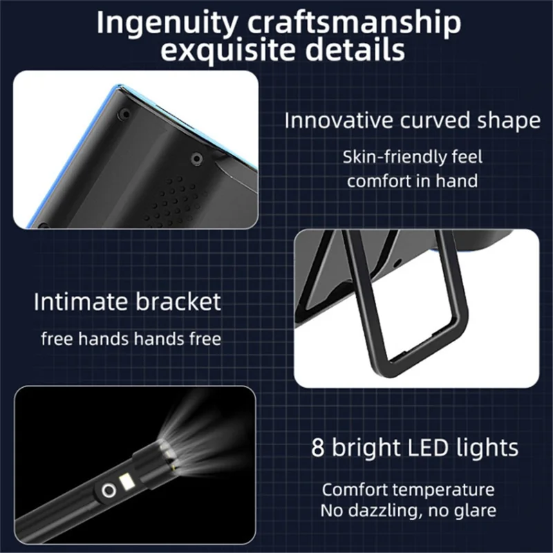 T23 7.9mm Triple Lens Borescope 1m 7 inch IPS Screen 1080P HD Industrial Endoscope IP67 Waterproof Camera