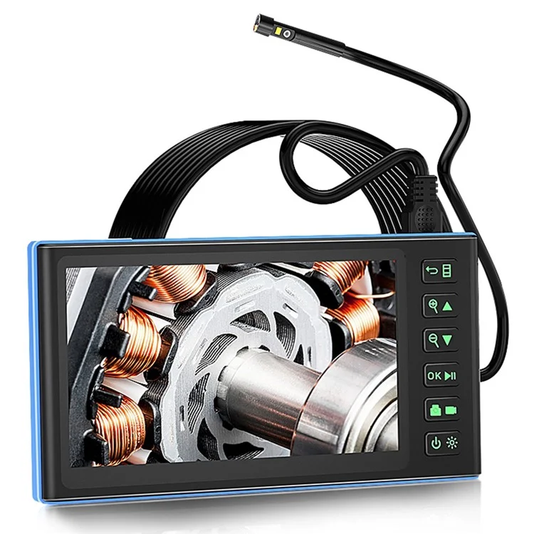 T23 7.9mm Triple Lens Borescope 2m 7 inch IPS Screen 1080P HD Industrial Endoscope IP67 Waterproof Camera