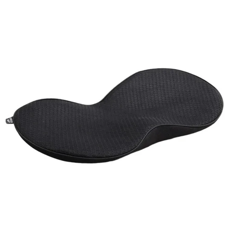 Almofada de Assento de Carro com Cinta para Quadril / Cintura, Tecido de Malha + Espuma de Memória Respirável, Alívio da Fadiga - Preto