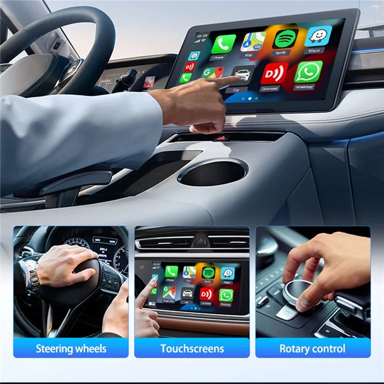 Mini SE Adaptador sem fio Carplay USB-A / Plug Tpye-C com fio para caixa inteligente de automóvel sem fio Carplay