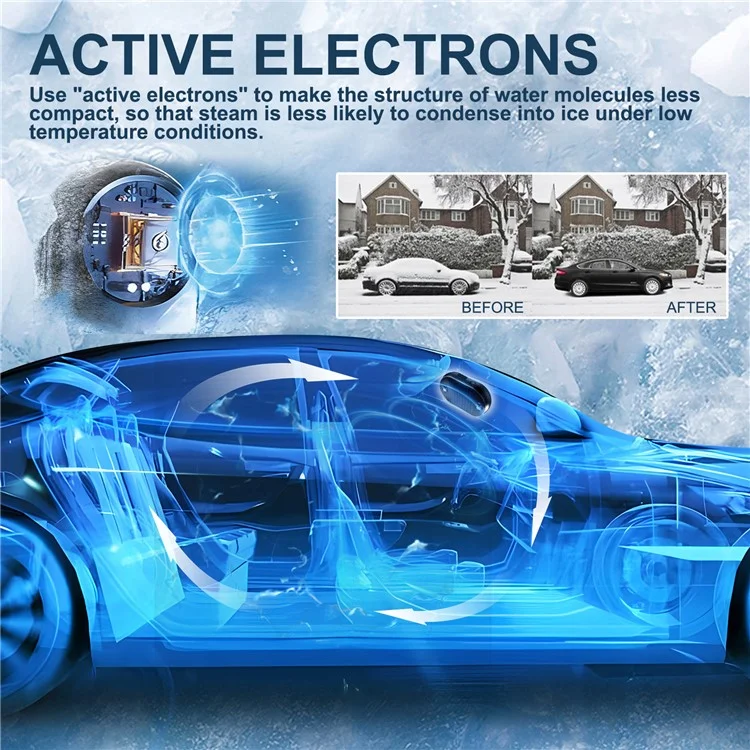 RAYHONG Car Windshield Window Anti Freeze Snow Removal Tool Quick Ice Melting Solar Defrosting Device