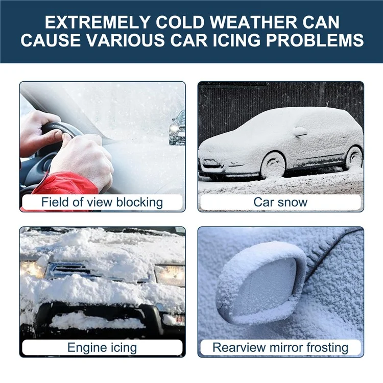 RAYHONG Car Windshield Window Anti Freeze Snow Removal Tool Quick Ice Melting Solar Defrosting Device