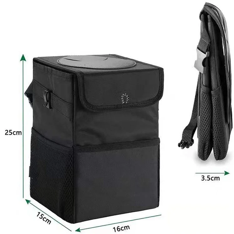 Cubo de basura para coche multiusos de tela Oxford impermeable y plegable para vehículo