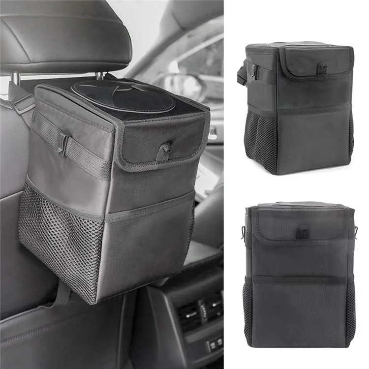 Cubo de basura para coche multiusos de tela Oxford impermeable y plegable para vehículo