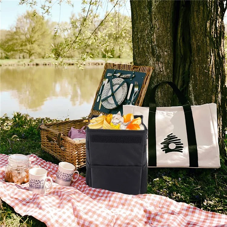 Cubo de basura para coche multiusos de tela Oxford impermeable y plegable para vehículo