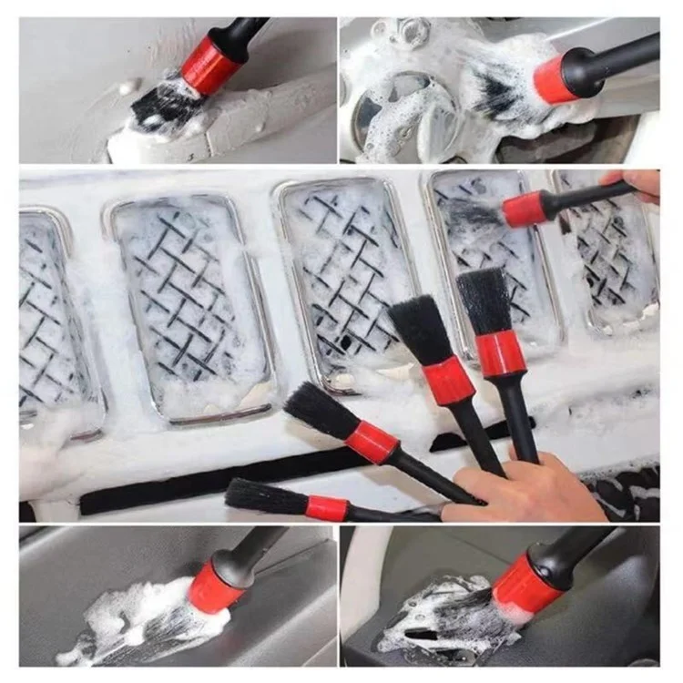 36Pcs Drill Brush Set Car Washing Brush for Auto Interior Exterior Cleaning Air Vent Brush Detailing Gloves Kit
