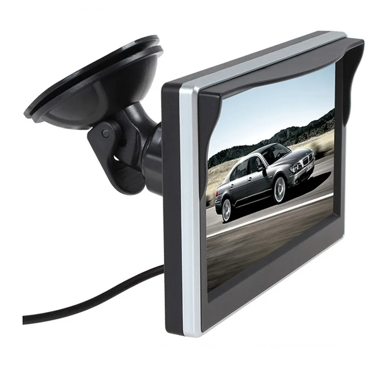 RH-509 5'' LCD Display Monitor 8-LED Rear Camera Car Parking Reverse System Kit