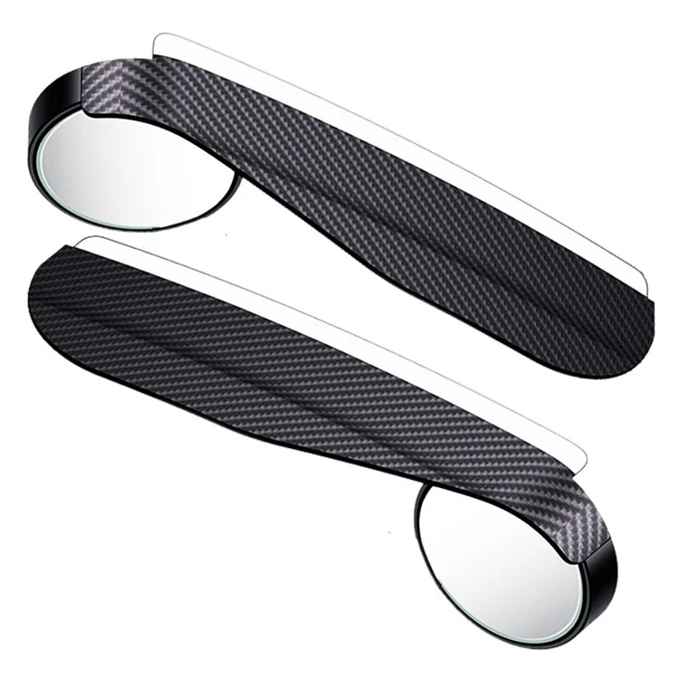 2 miroirs de point aveugle pour voiture, réglables à 360 degrés, avec pare-pluie