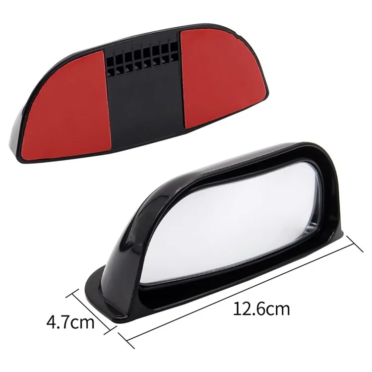 Espejo retrovisor exterior de ángulo amplio para punto ciego lateral del coche para pasajeros del asiento trasero