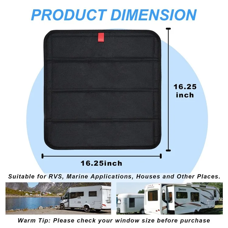 Rideau pare-soleil pour toit ouvrant de camping-car, protection de la vie privée, couverture isolante pliable pour évents et lanterneaux de camping-car