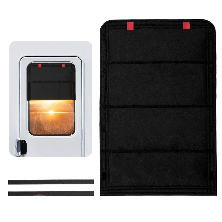 RV Door Window Shade Foldable Blackout Cover Privacy Protection Curtain for Camper Trailer