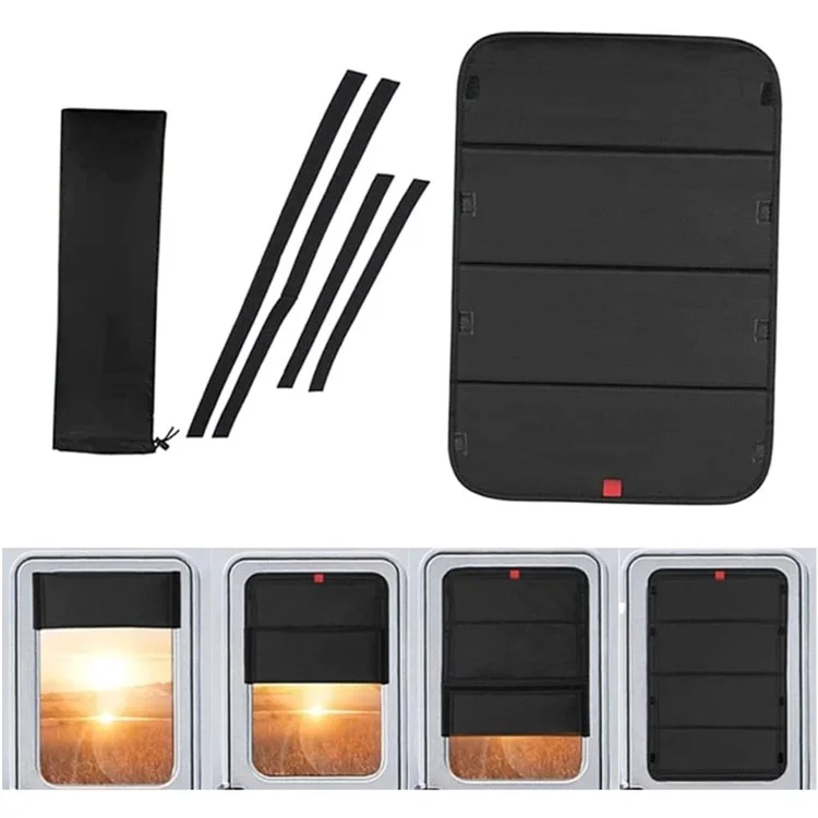 RV Door Window Shade Foldable Blackout Cover Privacy Protection Curtain for Camper Trailer