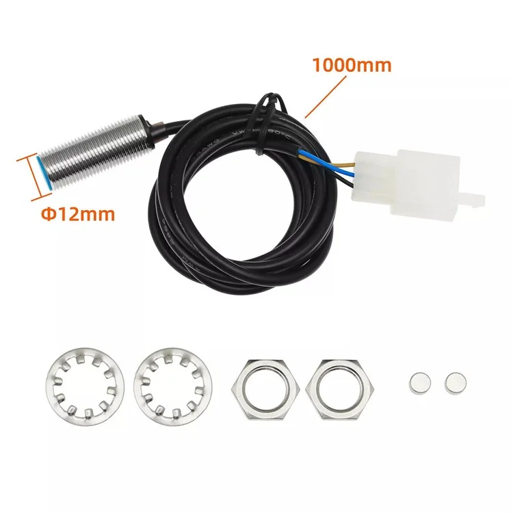 12V Motorcycle Modification Mini LCD Digital Speedometer Tachometer Fuel Gauge