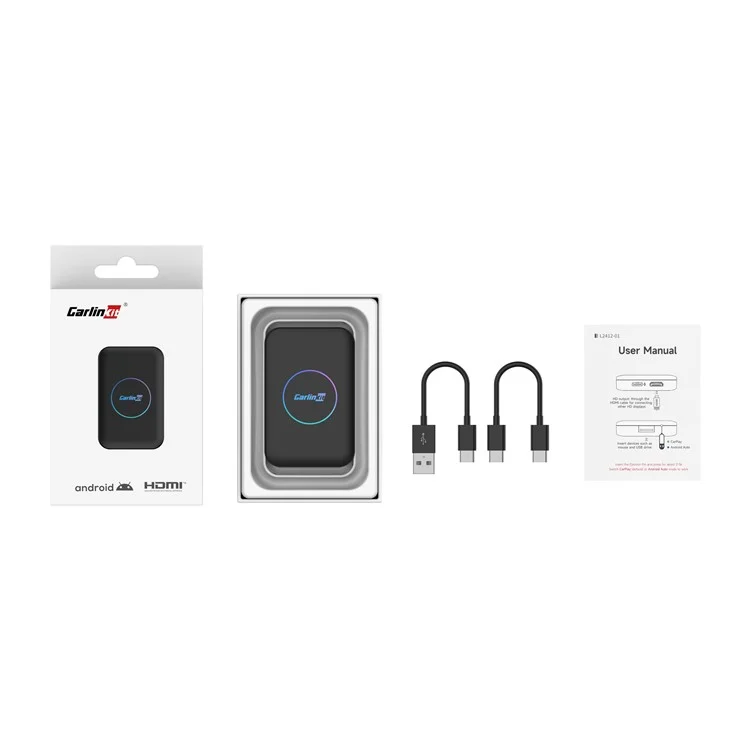 CARLINKIT Tbox-LITE S 2+16G Wireless CarPlay Android Auto Adapter Video Music Bluetooth-compatible Call Dongle