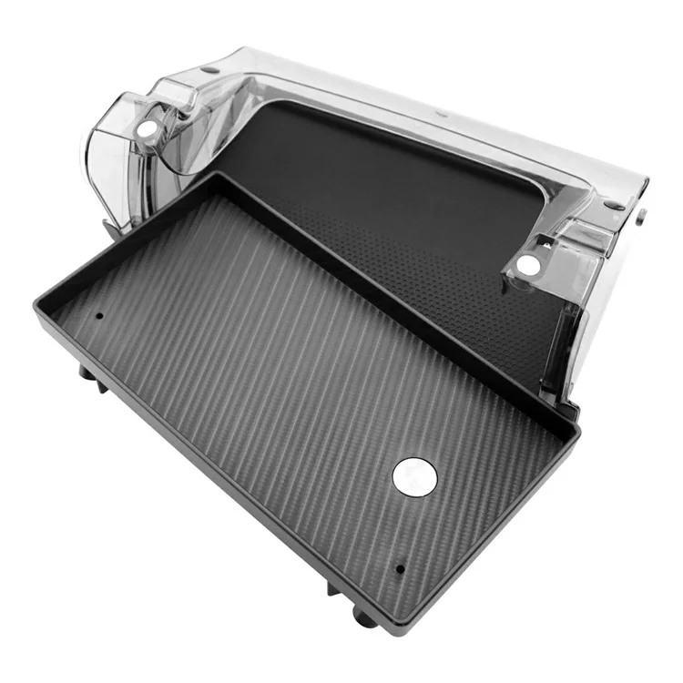 For Tesla Model Y / 3 Under Screen Magnetic Storage Box Center Console Organizer Tray for Phone Keys - Black+White / Size S
