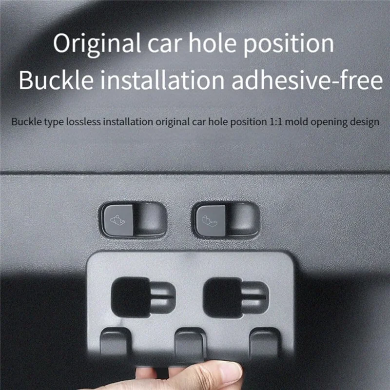 For Tesla Model Y 2021 - 2023 Car Trunk Organizer Hook Sundries Storage Bag Umbrella Hanger