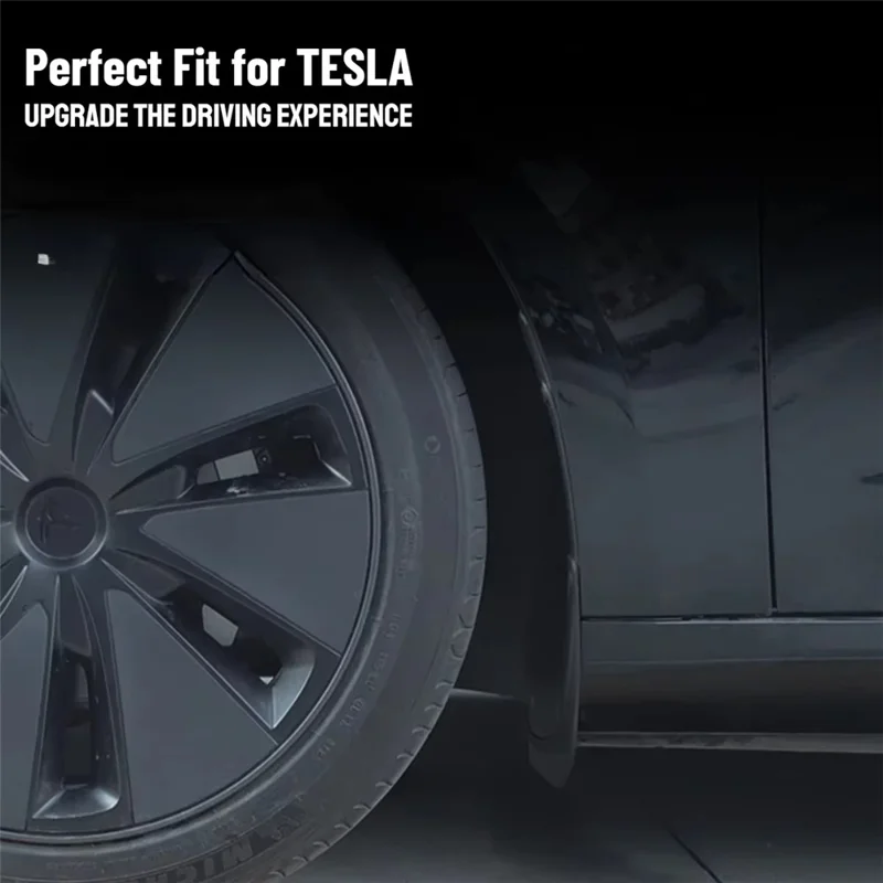 4Pcs / Set For Tesla Model 3 2024 Mud Fenders TPE Front and Rear Replacement Splash Guards