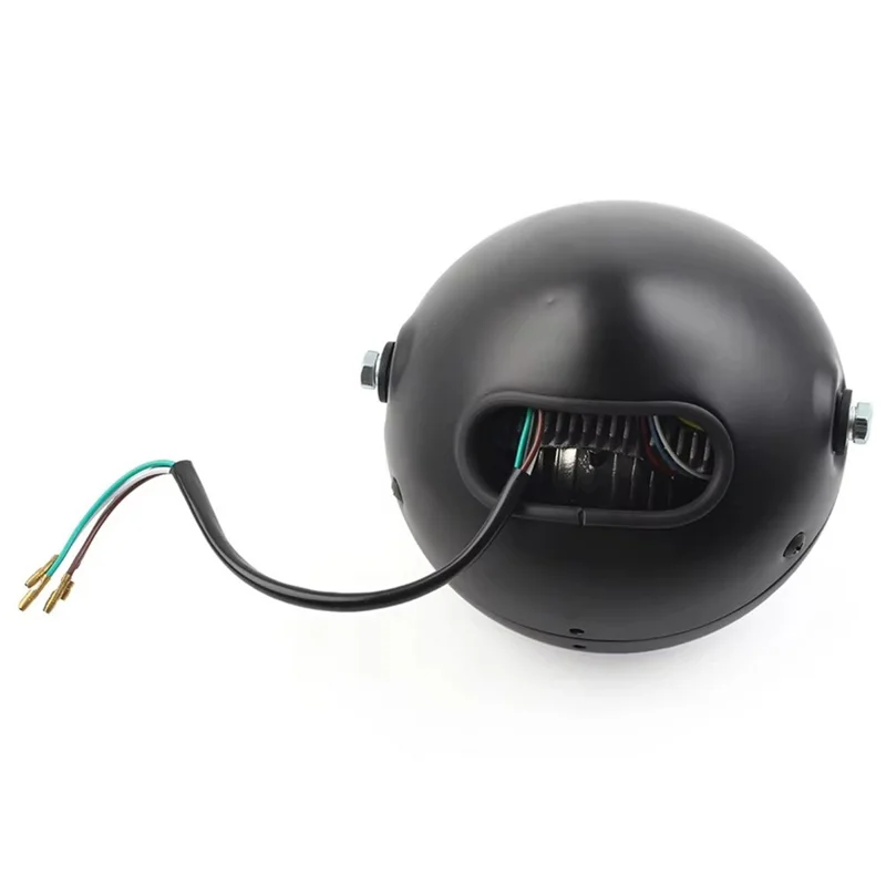 Faro LED da 16 cm per Moto Retrò, Luce Diurna per Cruiser Chopper Cafe Racer - Luce Bianca
