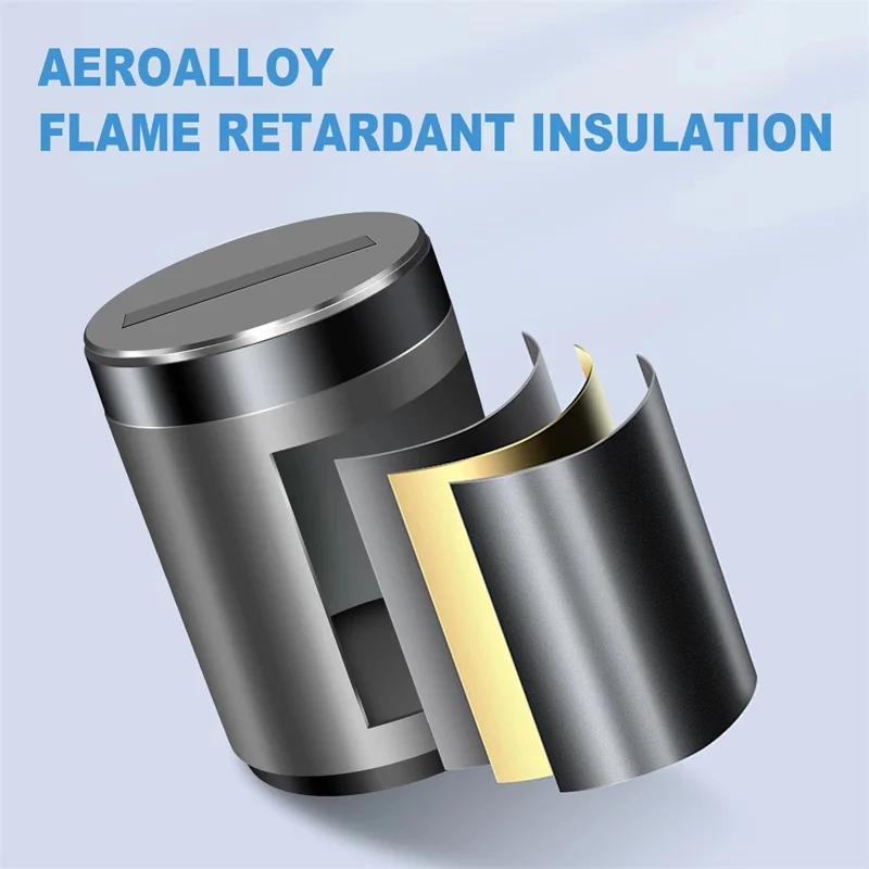 Infrared Sensor Smart Auto Open / Close Aluminum Alloy Car Ashtray with Built In LED Light - Grey