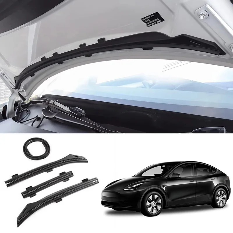 For Tesla Model Y 2021 - 2024 Front Trunk Hood Rubber Seal Weatherstrip Dustproof Waterproof Strip