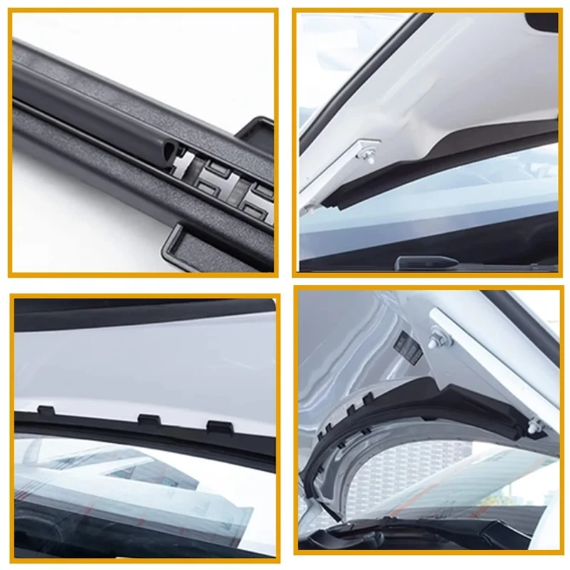 For Tesla Model Y 2021 - 2024 Front Trunk Hood Rubber Seal Weatherstrip Dustproof Waterproof Strip