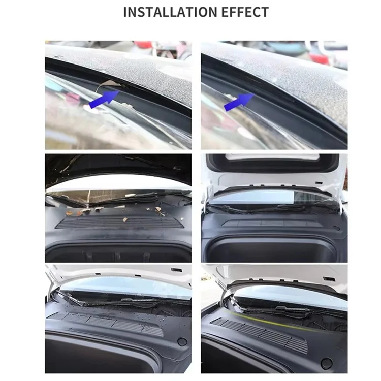 Für Tesla Model 3 Frontklappe wasserdichter Dichtungsstreifen Motorabdeckung Staubschutz Gummidichtung
