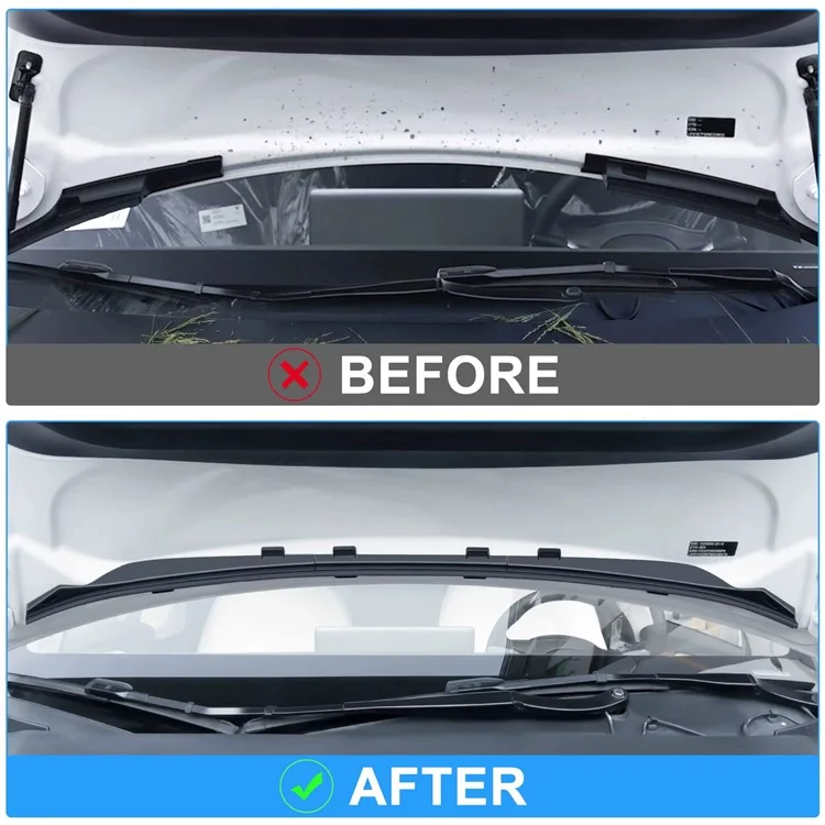 Für Tesla Model 3 Frontklappe wasserdichter Dichtungsstreifen Motorabdeckung Staubschutz Gummidichtung