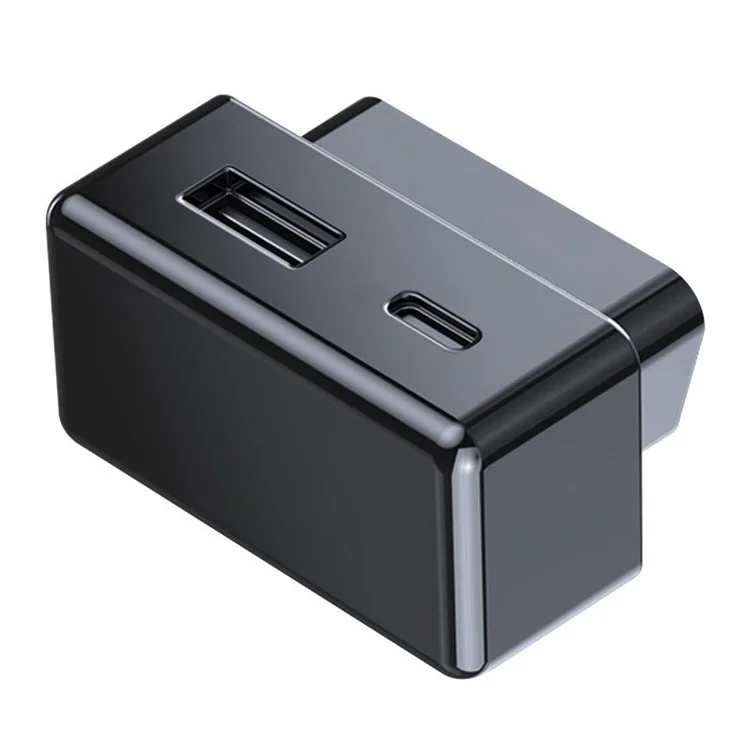 For Tesla Model 3  /  Y OBD Car Charger Dual Port Hidden PD Fast Charging Expansion Dock