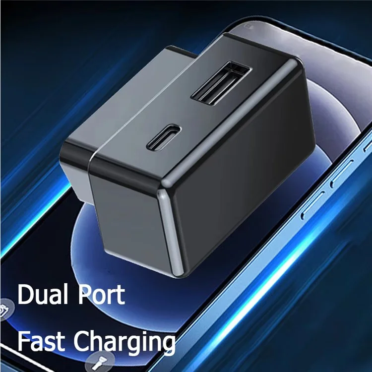 For Tesla Model 3  /  Y OBD Car Charger Dual Port Hidden PD Fast Charging Expansion Dock