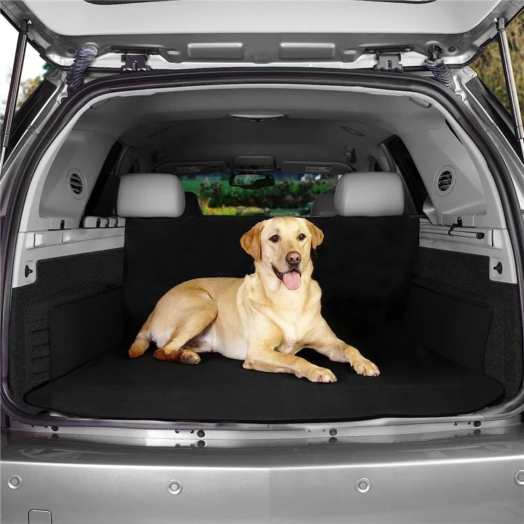 SUV-Kofferraumauskleidung Kofferraummatte Wasserdicht Anti-Schmutz Haustierträger Pad Dicke Auto-Hundematte für Kofferraum Schutz - Schwarz