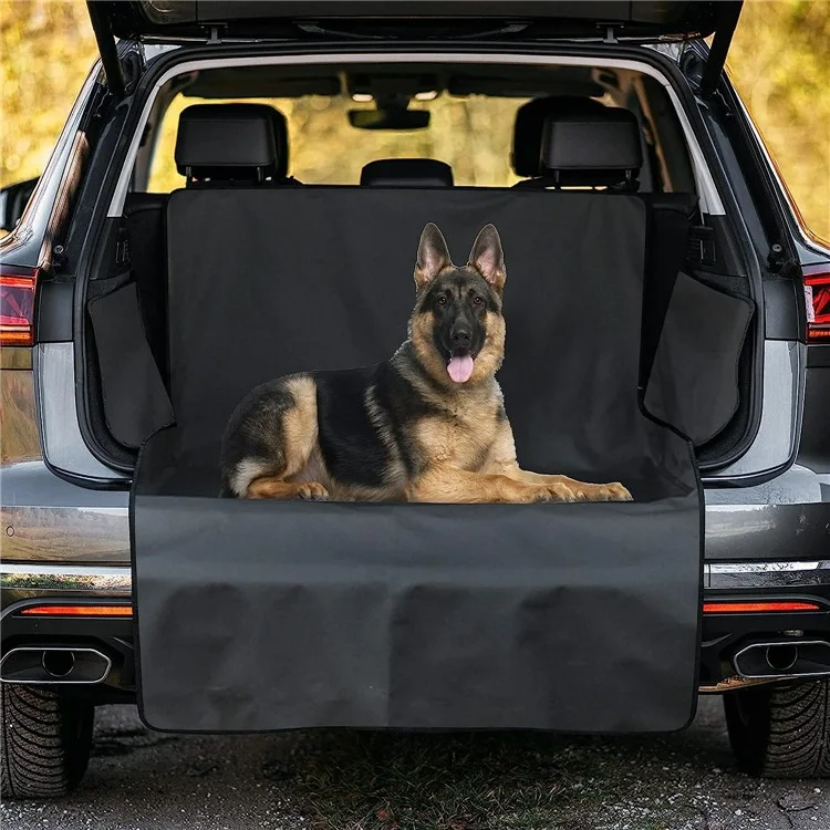 SUV-Kofferraumauskleidung Kofferraummatte Wasserdicht Anti-Schmutz Haustierträger Pad Dicke Auto-Hundematte für Kofferraum Schutz - Schwarz