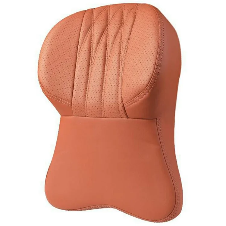 Car Headrest Neck Pillow Vehicle Backrest Cushion Universal Protective Pillow Pad For All Seasons Automotive Accessory - Orange