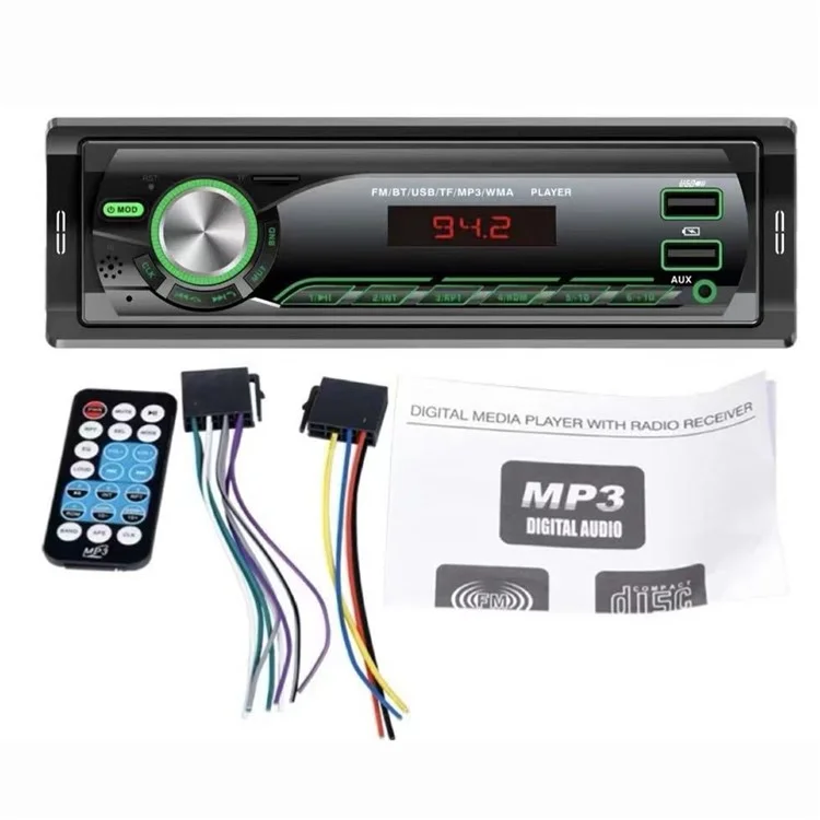 1059 Car MP3 Player Bluetooth-Compatible FM Radio Vehicle Audio System Support TF Card  /  U Disk