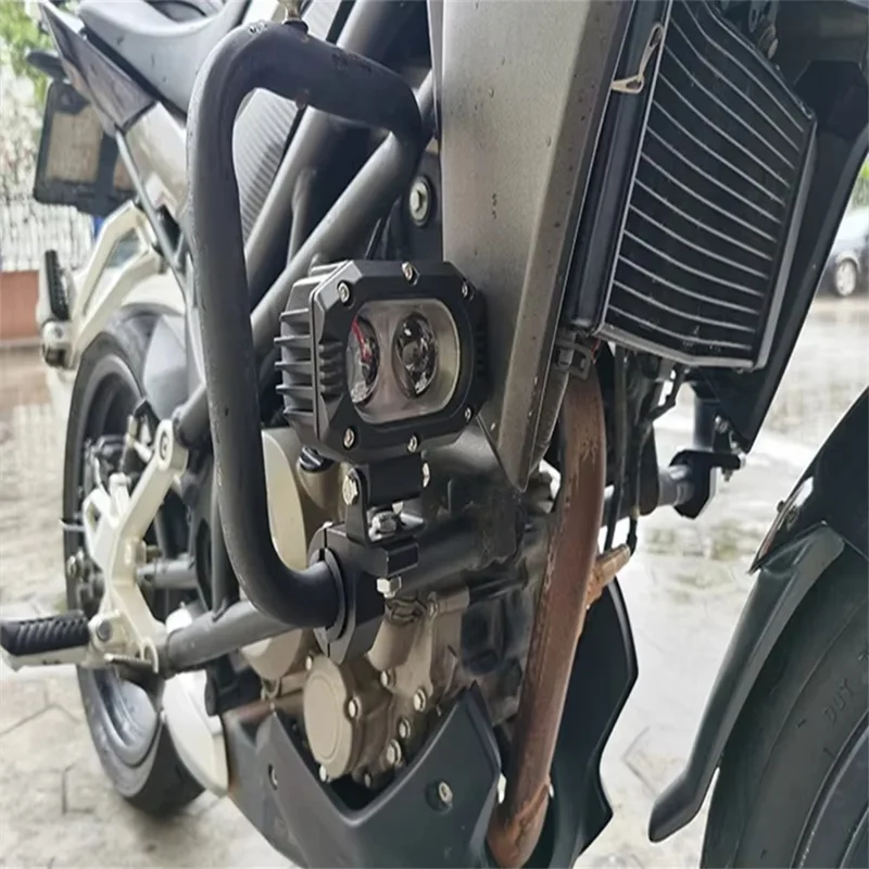 1Pc Aluminum Alloy Motorcycle Spotlight Tube Clamp Mounting Bracket External Lamp Holder Support