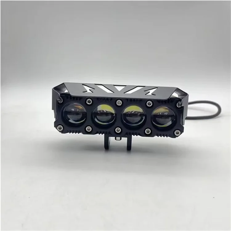 MOFOX 4-LED Motorcycle Auxiliary Light Waterproof Motorbike External Headlight Fog Lamp