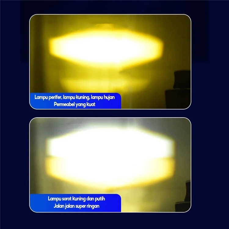 MOFOX 5-LED Motorcycle Auxiliary Light Waterproof Motorbike External Headlight Fog Lamp