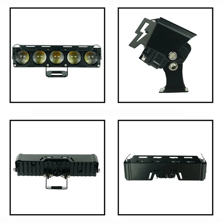 MOFOX 5-LED Motorcycle Auxiliary Light Waterproof Motorbike External Headlight Fog Lamp