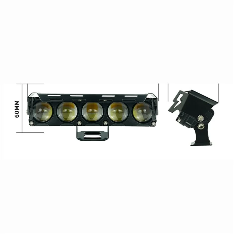 MOFOX 5-LED Motorcycle Auxiliary Light Waterproof Motorbike External Headlight Fog Lamp