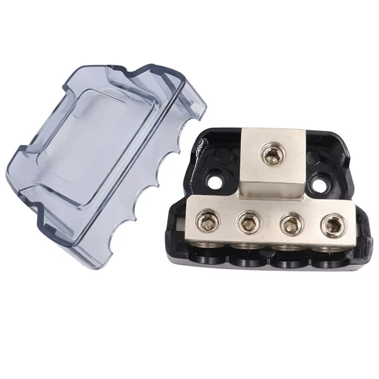 Splitter di cavi di alimentazione e massa per impianto audio stereo per auto a 4 vie