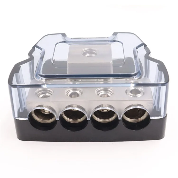 Splitter di cavi di alimentazione e massa per impianto audio stereo per auto a 4 vie