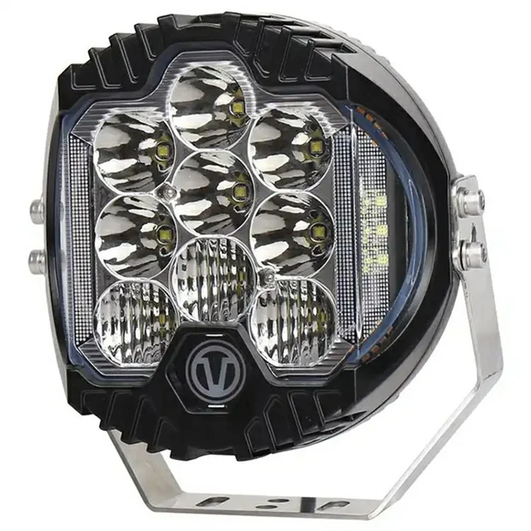 5 Inch 50W LED Work Light Three Sides Illumination Off Road Driving Lamp Spot Beam for Vehicle - White Light