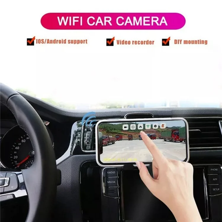 W102 Night Vision Wide Angle WiFi Camera for Trucks Waterproof Rear View Wireless Backup Camera