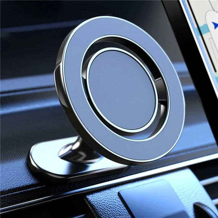 KM-H730-1 360° Rotating Dashboard Car Phone Holder Adhesive Foldable Magnetic Mount