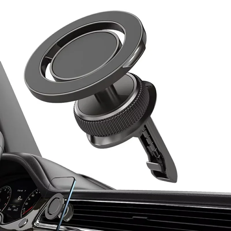 KM-H732 Air Vent Car Phone Holder 360° Rotatable Magnetic Mount Foldable Bracket