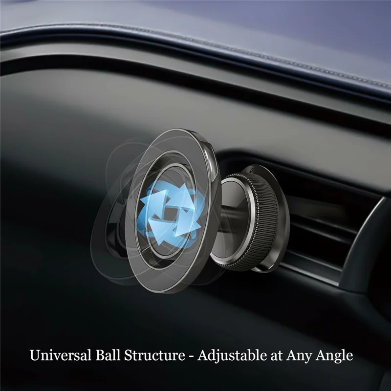 KM-H732 Air Vent Car Phone Holder 360° Rotatable Magnetic Mount Foldable Bracket