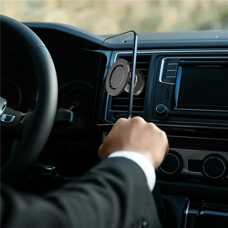 KM-H732 Air Vent Car Phone Holder 360° Rotatable Magnetic Mount Foldable Bracket
