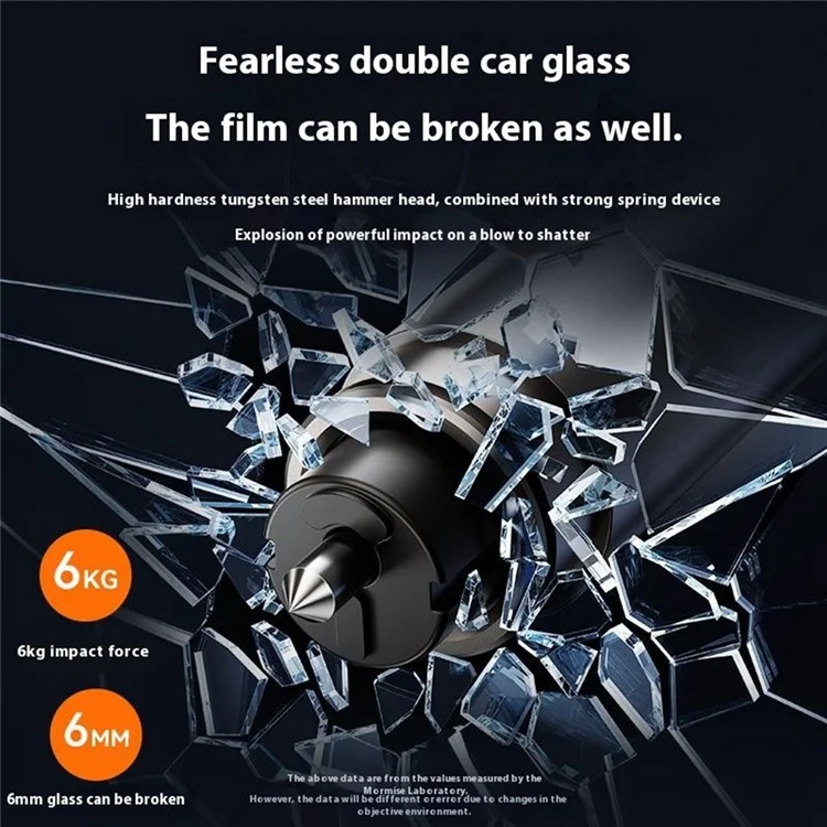 MOMAX 1-Move 2 In 1 Window Breaker Seatbelt Cutter High Strength Tungsten Steel Emergency Escape Tool