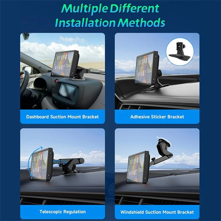 W514A 10.26 Inch Portable CarPlay Screen 1080P Dual Recording AHD Camera Car Dash Cam Reverse Backup Camera System