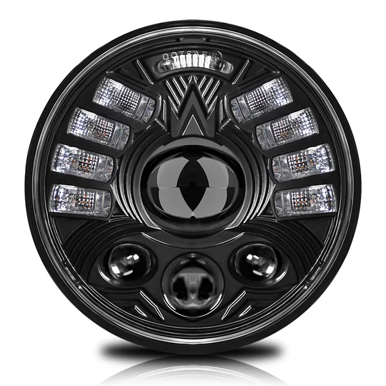 5.75 Inch LED Headlight for Motorcycle Front Lamp High Low Beam with DRL Turn Signal