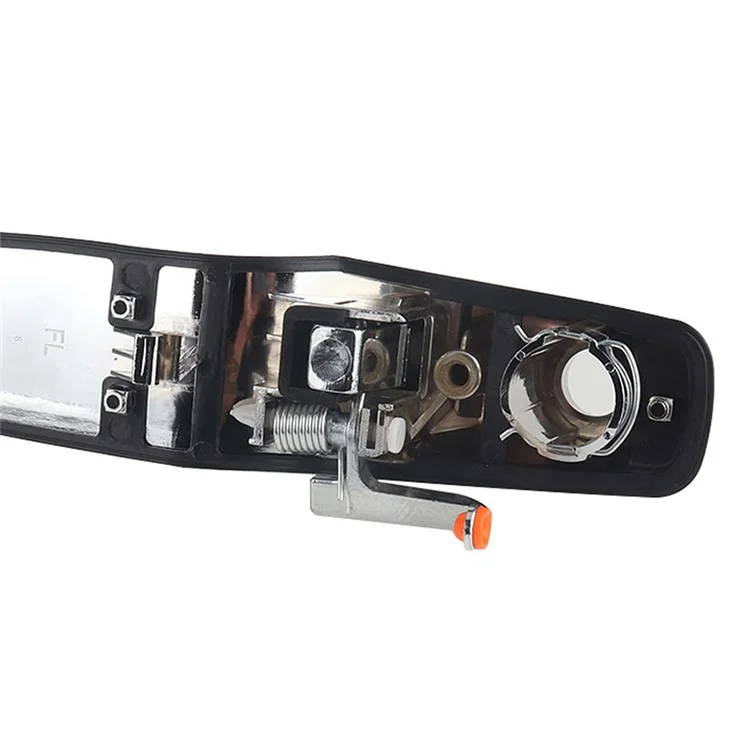A5050-01 Conducteur Avant Électroplié Côté Gauche Poignée de Porte Extérieure Compatible Avec Escalade 2007-2014, Silverado 1500 2007-2013 (OE: 22738721)